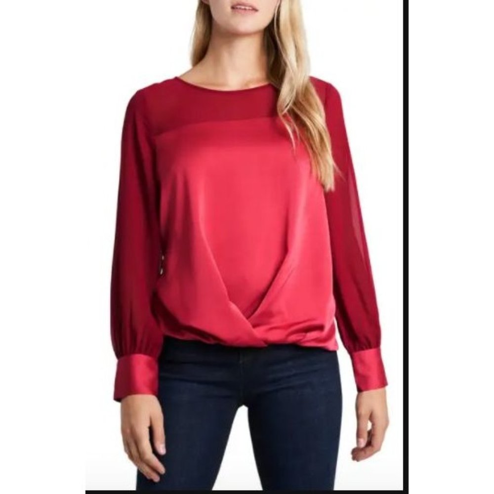 NWT Vince Camuto L Women's Mix Media Twist front